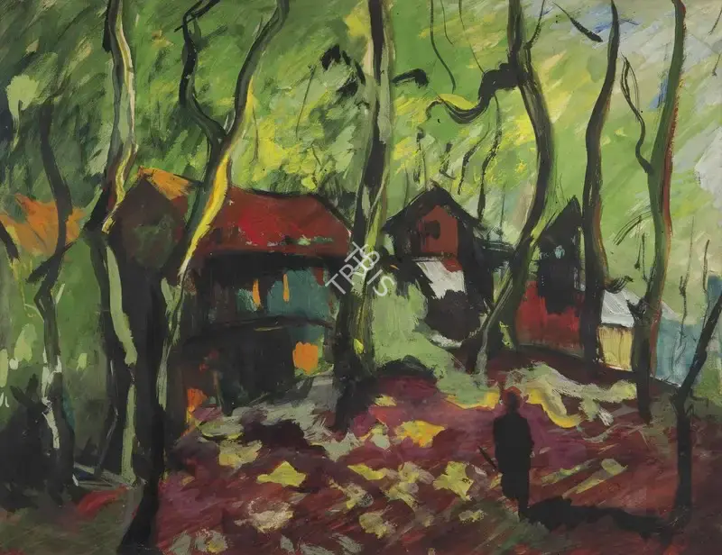 H.A. Gade (Artist), Untitled (Matheran), Painting