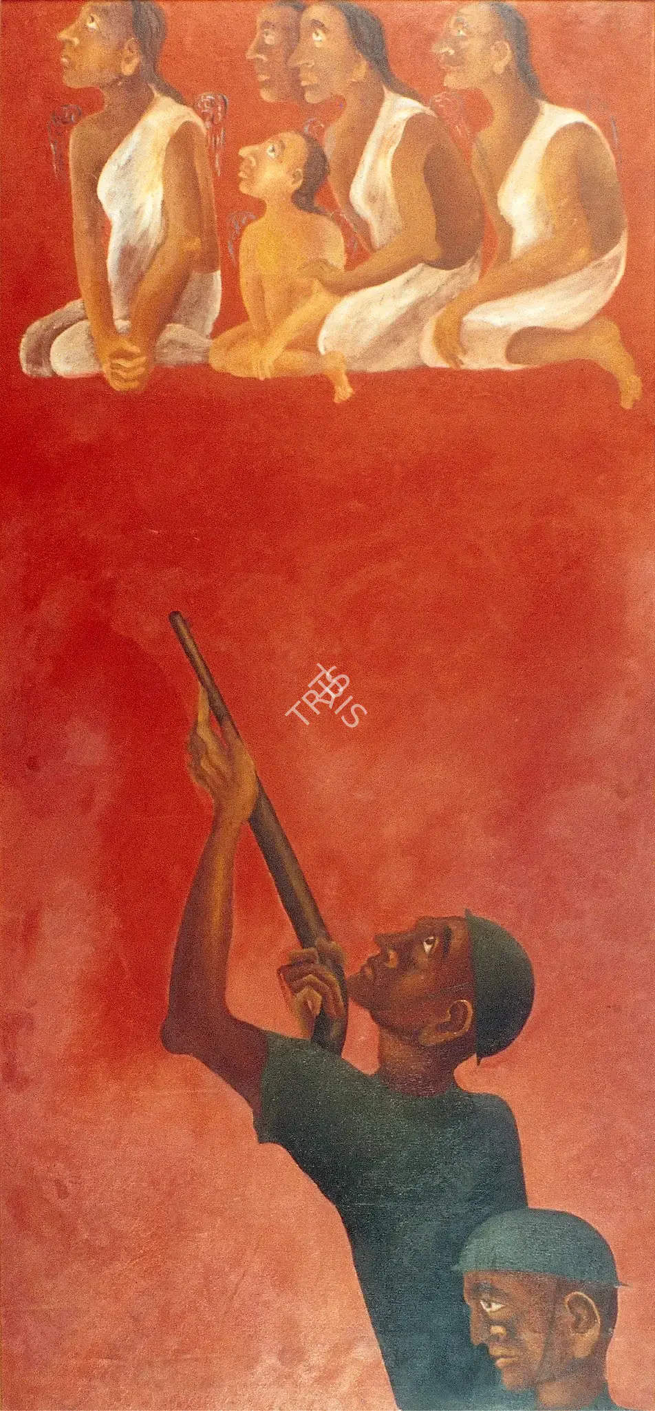 Arpana Caur (Artist), Threat Series, 1988, Painting