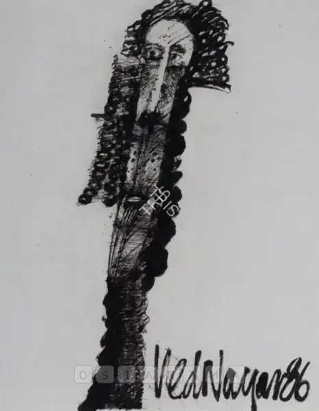 Ved Nayar (Artist), Untitled, 1986, Drawing