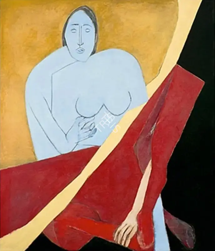 Tyeb Mehta (Artist), Diagonal, 1972, Painting
