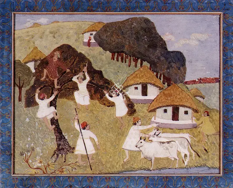 Shankar Palsikar (Artist), Indian Games, 1954, Painting