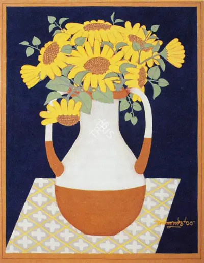Lalu Prasad Shaw (Artist), Still Life, 2003, Painting