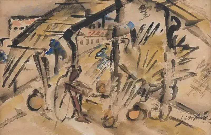 Ramkinkar Baij (Artist), Untitled (Hansa Doot), Painting