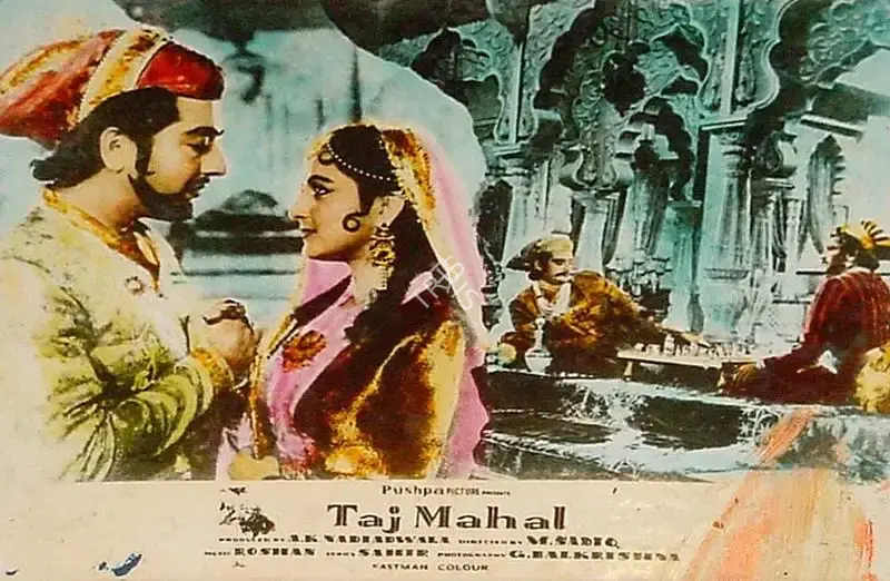 A.K. Nadiadwala (Producer), Taj Mahal, 1963, Lobby Card