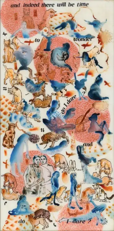 Nalini Malani (Artist), "And Do I Dare?" After T.S. Eliot, 2012, Painting