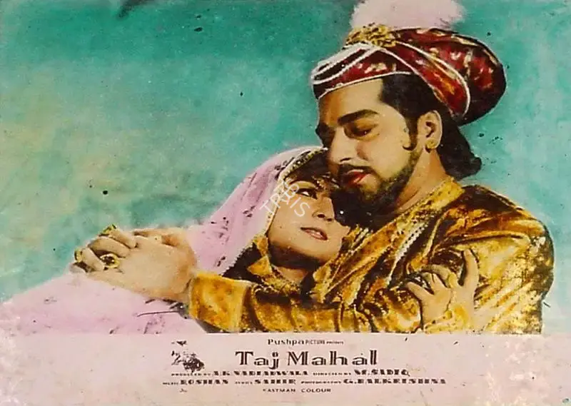 A.K. Nadiadwala (Producer), Taj Mahal, 1963, Lobby Card