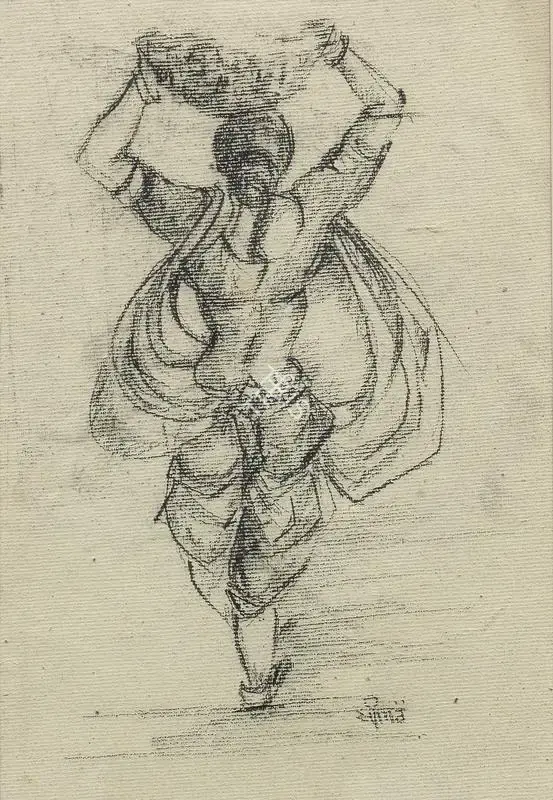 Seema Kohli (Artist), Untitled (Woman Figure), Painting