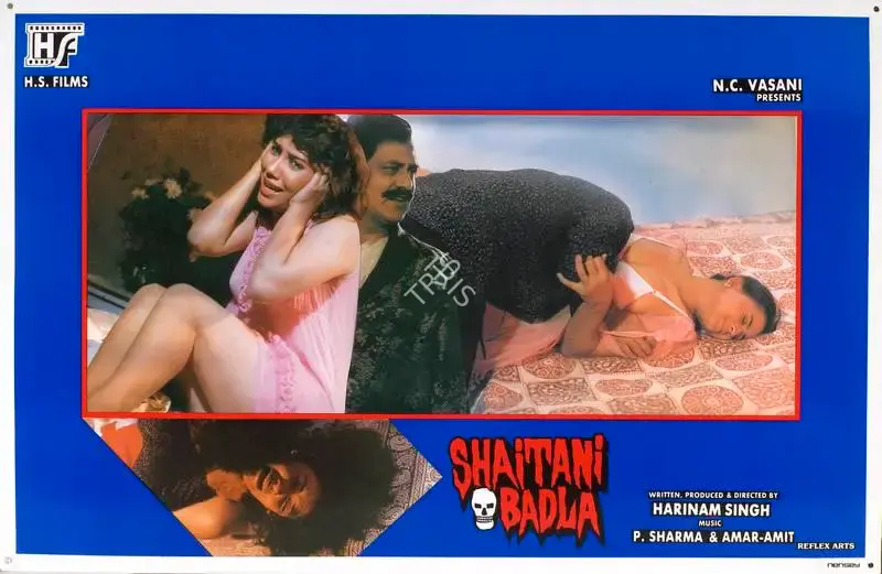 Harinam Singh (Producer), Shaitani Badla, 1993, Lobby Card