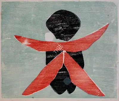 Somnath Hore (Artist), Untitled (Figure), 1982, Painting