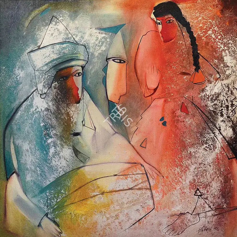 Paresh Maity (Artist), Celebrations, 1996, Painting