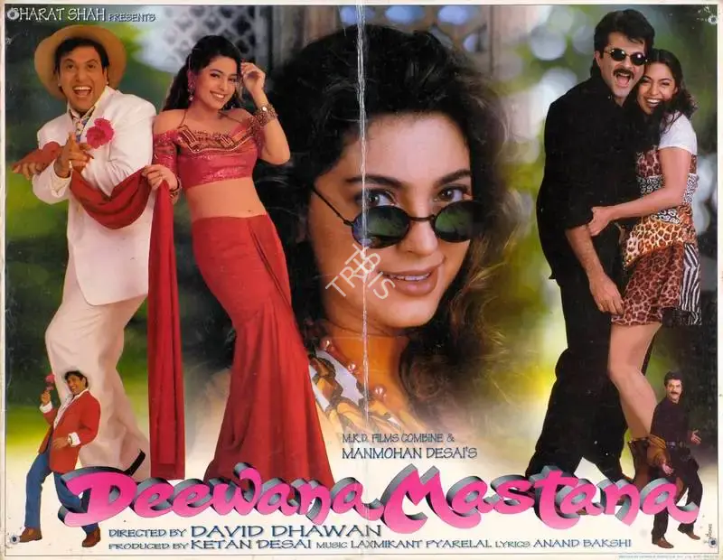 Rajan Kinagi (Cinematographer), Deewana Mastana, 1997, Lobby Card