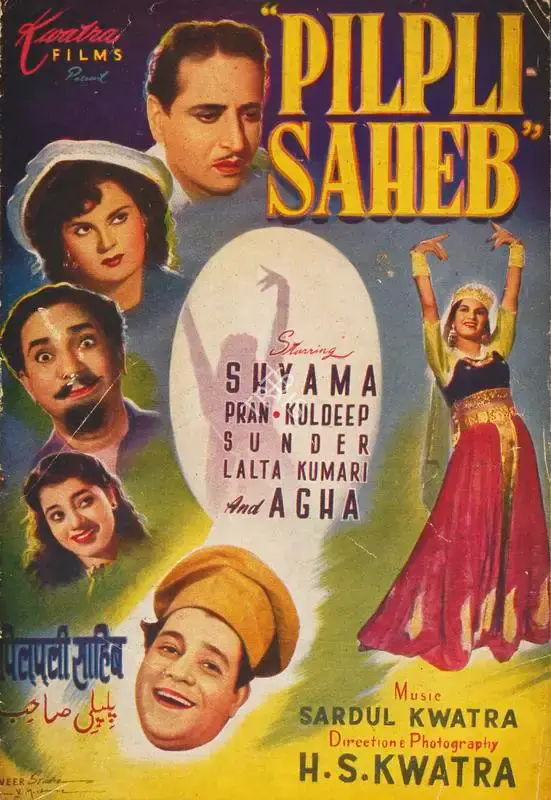Malika Kwatra (Producer), Pilpli Saheb, 1954, Song-Synopsis Booklet