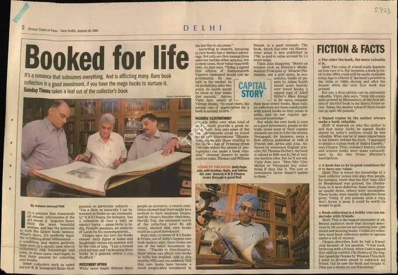 Ashwin Ahmad (Reporter), Booked For Life, 2005, Newspaper Clipping