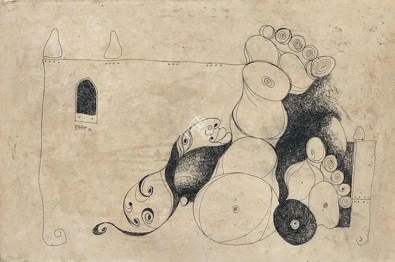 Satish Gujral (Artist), Untitled, 1970, Drawing