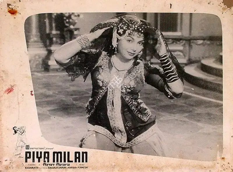 Raghunath (Director), Piya Milan, 1958, Lobby Card