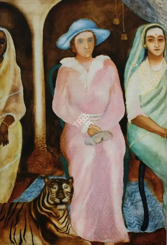 Anjolie Ela Menon (Artist), Untitled, 1990, Painting