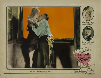 Erich von Stroheim (Director), The Merry Widow, 1925, Lobby card