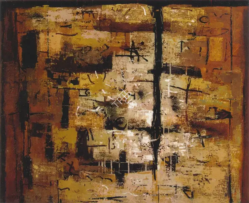 Sunil De (Artist), Wall 24, 1999, Painting