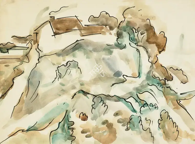 Mukherjee, B.B. (Artist). Mussoorie, 1953 | Drawing, Ch.NeY/27.03.24, 2024 · Christie's