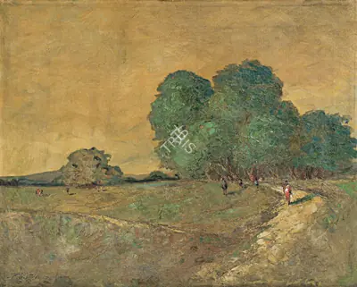 P.A. Dhond (Artist), Untitled, 1950, Painting