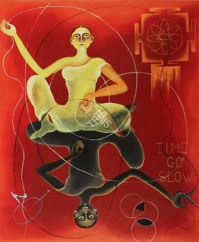 Arpana Caur (Artist), Day And Night, 2005, Painting