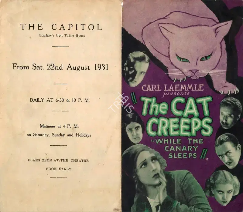 Rupert Julian (Director), The Cat Creeps, 1930, Handbill