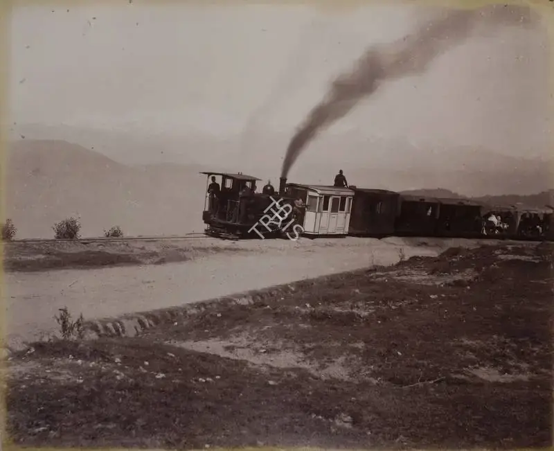 Unknown (Photographer), Highest Point on the Railway - Darjiling (Darjeeling), 1901, Antiquarian Photograph