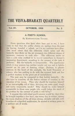 Rabindranath Tagore (Editor), Visva-Bharati Quarterly, 1926, Journal
