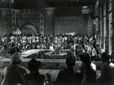 Apurba Bhattacharjee (Cinematographer), Mujhe Jeene Do, 1963, Photographic Still