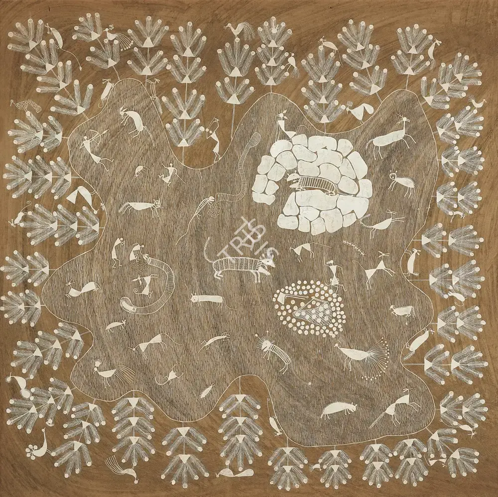 Warli School (Artist), Untitled, Painting