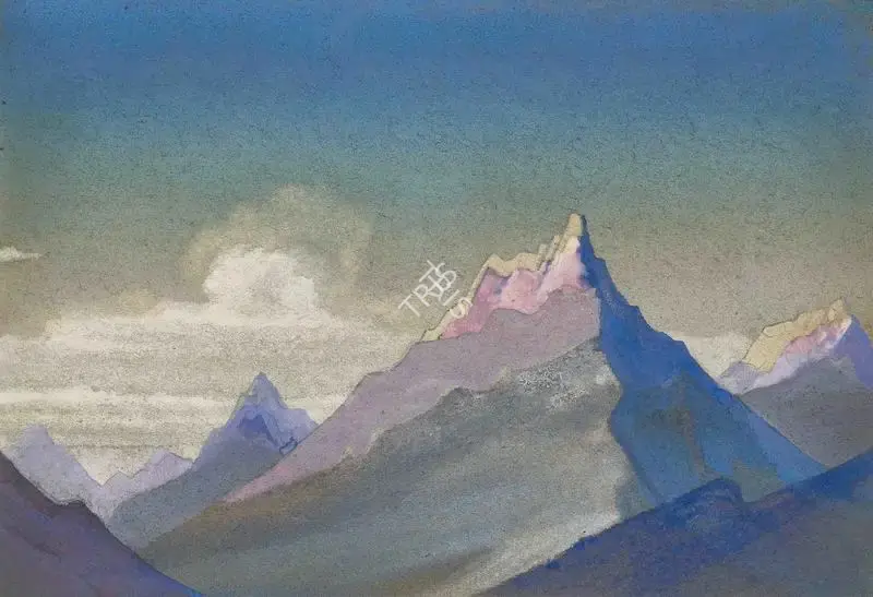 Nicholas Roerich (Artist), Himalayas, 1938, Painting