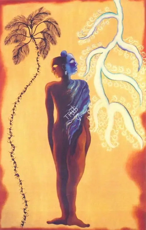 Arpana Caur (Artist), Tree Of Suffering Tree Of Enlightenment, 1999, Painting