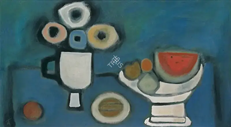 Badri Narayan (Artist), Still Life, 1971, Painting