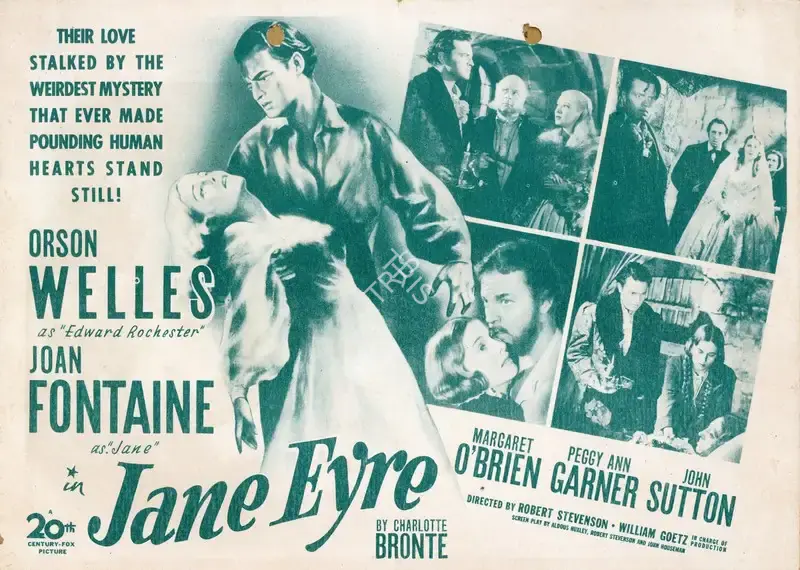 Orson Welles (Director), Jane Eyre, 1943, Handbill