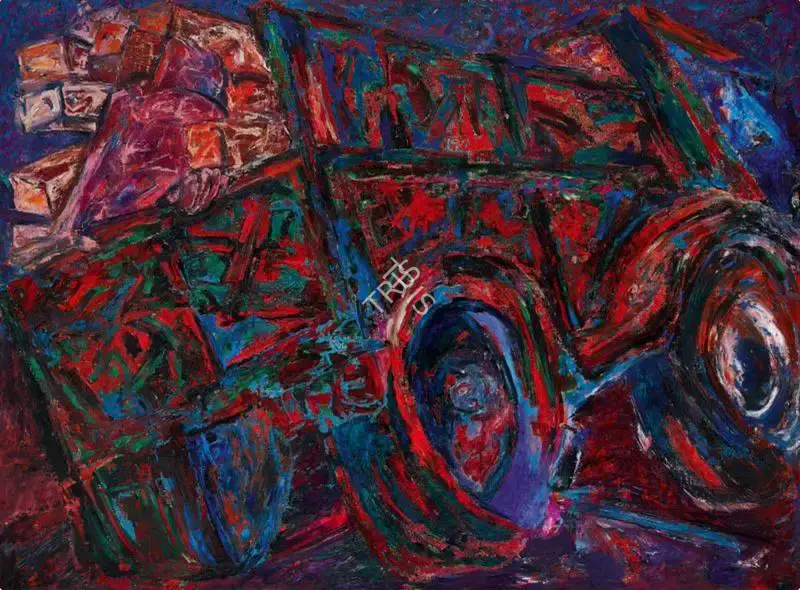 Khanna, Krishen (Artist). Journey By Night, 1991 | Painting, Pu.Mum/18.11.21, 2021 · Pundole