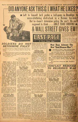 Khwaja Ahmad Abbas (Columnist), Did Anyone Ask This G.I. What He Likes, 1950, Essay