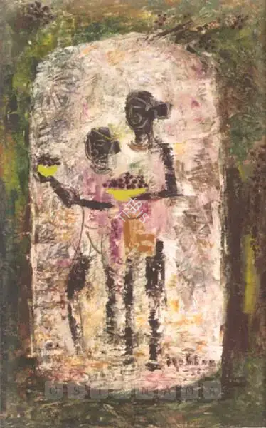 K.K. Hebbar (Artist), Untitled, 1956, Painting