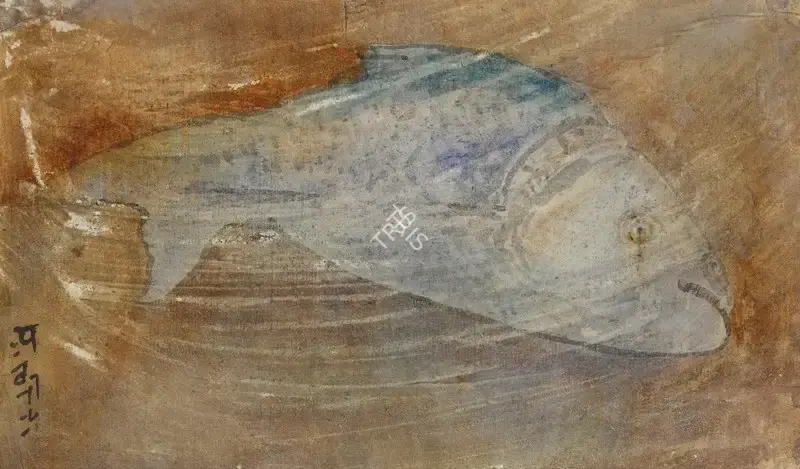 Tagore, Abanindranath (Artist). Untitled (Katla Fish), n.d. | Painting, 2019 · Sotheby's