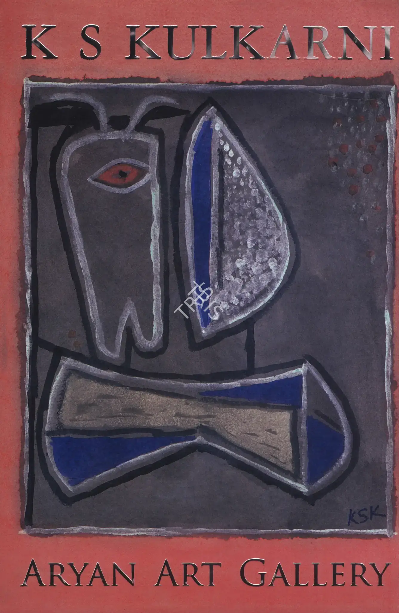 K.S. Kulkarni (Artist), Human Condition: An International Painting Exhibition by Modern Master K. S. Kulkarni, 2008, Solo Exhibition Invitation