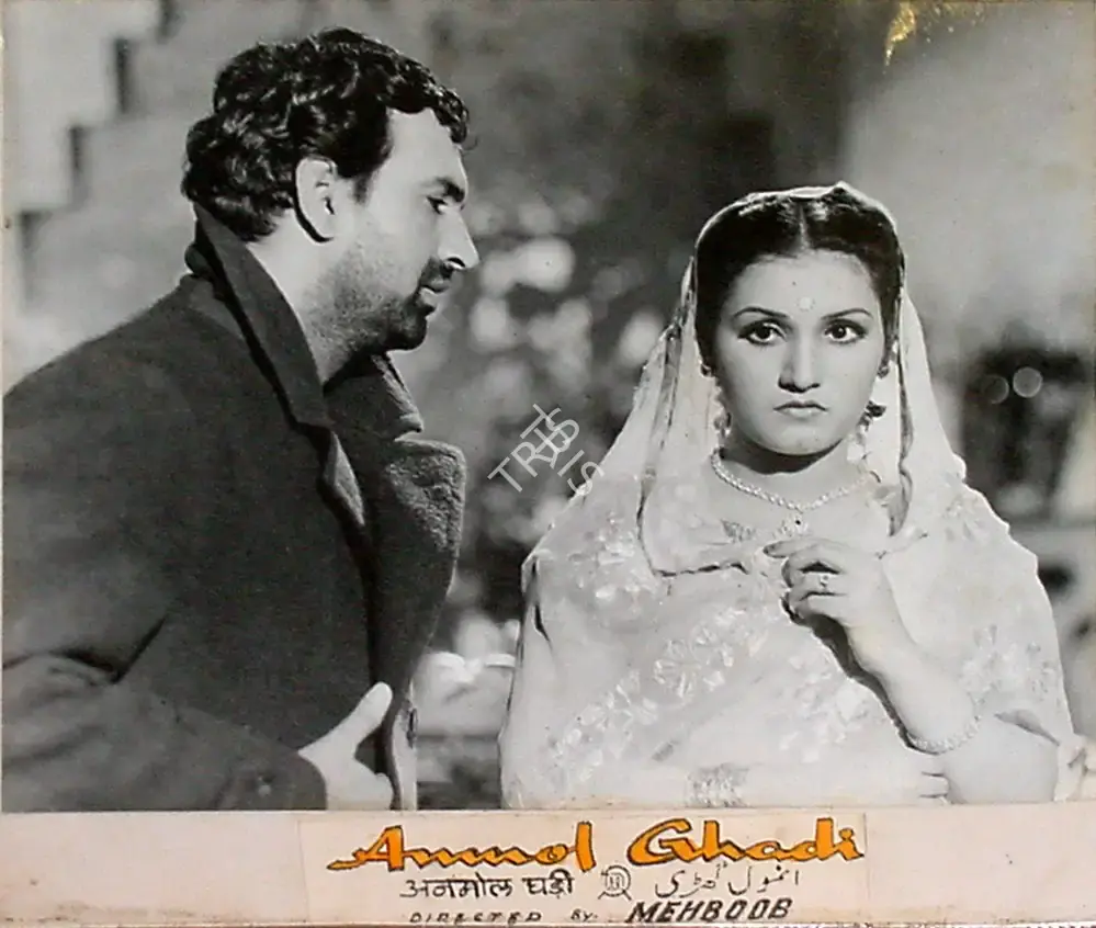 Faredoon A. Irani (Cinematographer), Anmol Ghadi, 1946, Lobby Card