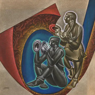 Gujral, Satish (Artist). Untitled, n.d. | Painting, Sa.Onl/29.06.23, 2023 · Saffronart