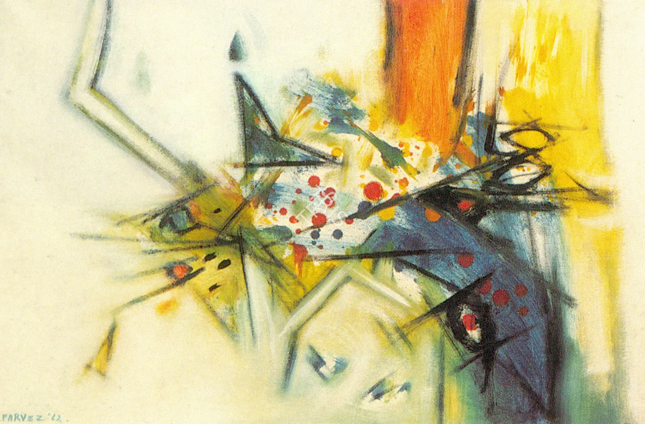 Ahmed Parvez (Artist), Abstract, 1962, Painting