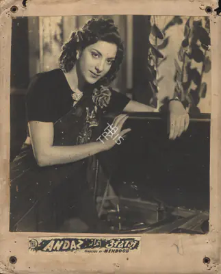 Faredoon A. Irani (Cinematographer), Andaz, 1949, Photographic Still Mounted on Lobby Card