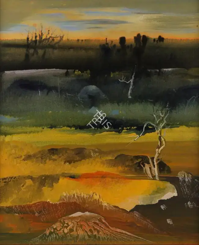 Dasgupta, Bimal (Artist). Untitled, 1990 | Painting, Sa.Onl/14.06.18, 2018 · Saffronart
