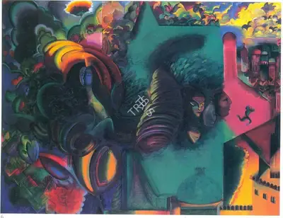 G.M. Sheikh (Artist), Choice Of Birth, 1994, Painting