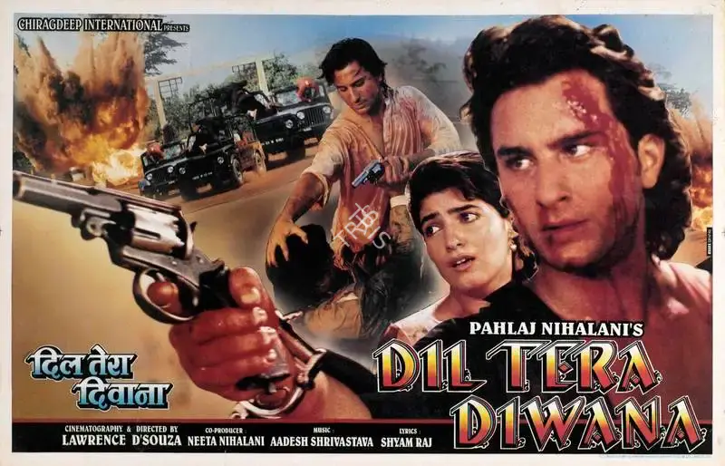 Pahlaj Nihalani (Producer), Dil Tera Diwana, 1996, Lobby Card
