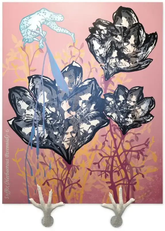 Kallat, Jitish (Artist). Suffix (Herbaceous Perennial) - 6, 2007 | Painting, Sa.Onl/22.10.24, 2024 · Saffronart