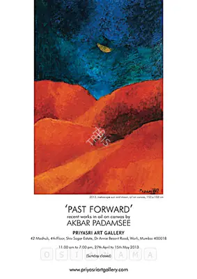 Akbar Padamsee (Artist), Past Forward, 2013, Solo Exhibition Invitation