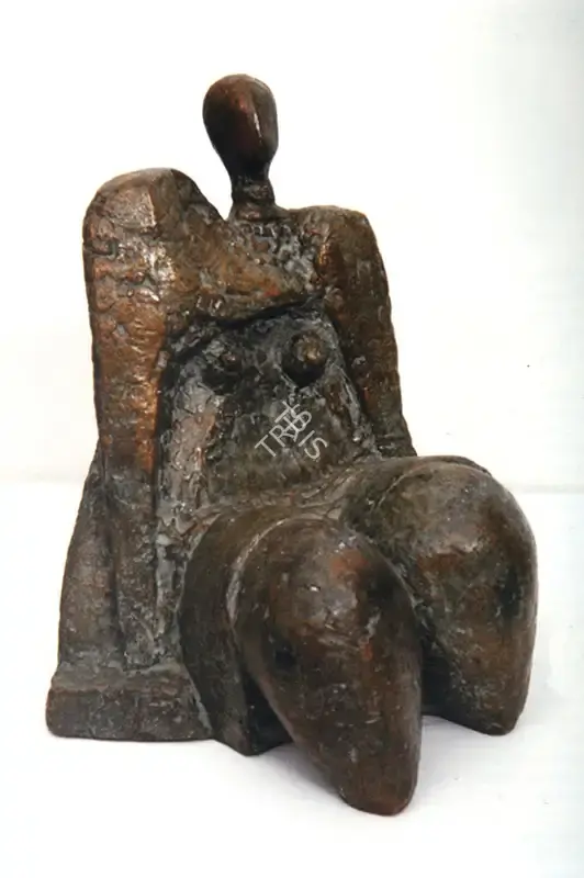 Prodosh Dasgupta (Artist), Reclining 1, 1980, Sculpture