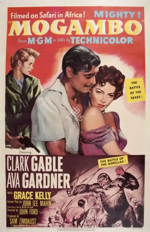 John Ford (Director), Mogambo, 1953, Poster